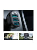 COFI 1453 Joyroom JR-CCD03 3,4A Autoladegerät mit 3x USB-A Display - Schwarz in Schwarz