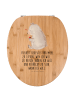 Mr. & Mrs. Panda Holz Toilettendeckel Bär Marienkäfer mit Spruch in Braun
