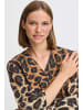 b. young BYHINVA LEOPARD BLOUSE - LIGHT WOVEN A-shape in Black Mix