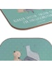 Mr. & Mrs. Panda Untersetzer Glas Klavier Tasten mit Spruch in Meeresbrise