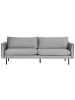 Beliani 3-Sitzer Sofa VINTERBRO in Grau/Schwarz - (W) 220 x (H) 86 x (L) 84 cm