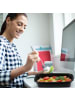 relaxdays 10x Meal Prep Boxen in Schwarz/ Transparent