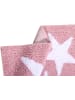 Happy Decor Kids Teppich  "Four Stars" in Rosa - 160x120  cm