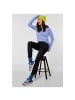 Street One Sweatshirt in shiny blue melange