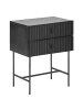 Beliani Nachttisch COVENTRY in Schwarz - (W) 48 x (H) 59 x (L) 32 cm