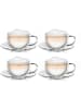Creano 4er-Set Thermo-Tasse "Tee-/Latte Macchiato Cappuccino"  - 250ml