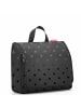 Reisenthel cosmetics toiletbag XL - Kulturbeutel 28 cm (leo vanilla) in glossy dots black