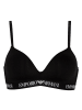 Emporio Armani Padded Triangle Bra in Schwarz