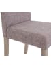 MCW 4x Esszimmerstuhl Littau, Textil, grau, Beine Struktur - Eiche