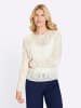 Sieh an! Langarm-Pullover in ecru