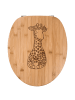 Mr. & Mrs. Panda WC Sitz Giraffe Blumenkranz ohne Spruch in Transparent