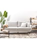 Beliani 3-Sitzer Sofa VESALA in Weiß/Schwarz - (W) 185 x (H) 71 x (L) 77 cm