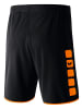 erima Herren Classic 5-C Shorts in schwarz/orange