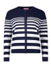 Betty Barclay Feinstrickjacke mit Ringel in Patch Dark Blue/Cream