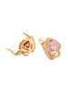faina Women Drop Earrings in Rose Gold Pink