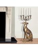 KADIMA DESIGN Kerzenhalter Windhund Aluminium 69 cm 5-armiger Kerzenleuchter,