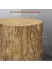 HOMCOM Beistelltisch-37L x 37B x 43H cm-Naturholz
