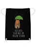 Mr. & Mrs. Panda Jutebeutel Bär Regenschirm mit Spruch in Schwarz