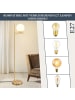 ZMH Stehlampe 1-flammige E27 in gold Glasschrim