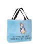 Mr. & Mrs. Panda Tote Bag Pinguin Lolli mit Spruch in Eisblau