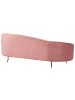 Beliani 3-Sitzer Sofa SAVAR in Rosa/Gold - (W) 183 x (H) 75 x (L) 85 cm