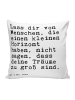 Mr. & Mrs. Panda Kopfkissen Lass dir von Menschen,... mit Spruch in Weiß