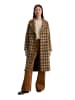 Marc O'Polo Karierter Mantel relaxed in Dark Brown