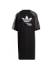 Adidas originals adidas Adicolor Split Trefoil Tee Dress in Schwarz