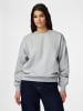 Pieces Sweatshirt in Light Grey Melange