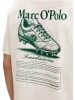 Marc O'Polo MOP Club '67  Football T-Shirt, Heavy Jersey, Oversize in White Cotton