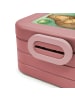 Mr. & Mrs. Panda MEPAL Bentobox Otter Seerose Design mit Spruch in Rot Pastell