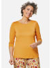 GOLDNER Shirt Trageangenehmes Viskoseshirt mit Elasthan in maisgelb