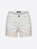 KOROSHI Bestickte Shorts in weiß