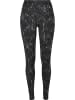 Urban Classics Urban Classics Damen Ladies Soft AOP Leggings in blackmarble