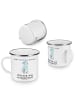 Mr. & Mrs. Panda Camping Emaille Tasse Chirurg Leidenschaft mit ... in Weiß