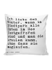 Mr. & Mrs. Panda kuschelkissen 40x40 Ich liebe den Winter,... mi... in Weiß