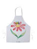 Mr. & Mrs. Panda Schürze Hummel Blume ohne Spruch in Weiß