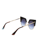 Web Frauen Sonnenbrille Katzenauge Gold