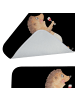 Mr. & Mrs. Panda Badteppich Igel Wein ohne Spruch in Schwarz