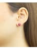 Diamant L'éternel Ohrringe aus 585 Weißgold mit Rubin