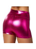 tectake Hotpants in glänzendem Metallic-Look, pink
