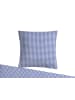 Carpe Sonno Seersucker Bettwäsche in Blau Weiß