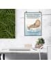 Mr. & Mrs. Panda Poster Robbe Lachen Design mit Spruch in Weiß