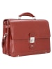 Alassio Mocca Aktentasche Leder 38 cm Laptopfach in cognac