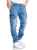 Amaci&Sons Regular Slim Cargo Jeans MIAMI in Hellblau
