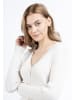 DreiMaster Damen Strick Cardigan in WOLLWEISS