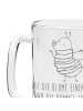 Mr. & Mrs. Panda Seidel Hummel flauschig mit Spruch in Transparent