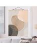 WALLART Stoffbild - Verspielte Impressionen in Beige in Creme-Beige