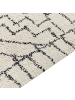 Beliani Kurzflor ZEYNE in Beige/Schwarz - (W) 160 x (H) 0.9 x (L) 230 cm