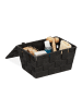 relaxdays Aufbewahrungskorb in Schwarz - (B)19,5x (H)10,5 x (T)14,5 cm